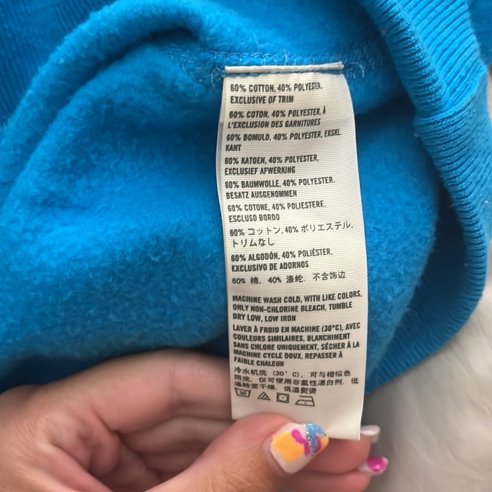 Hollister Blue Sweatshirt Size Medium - Picture 4 of 4